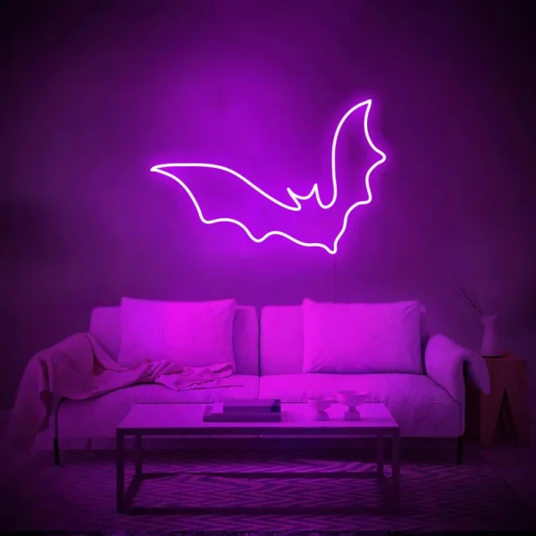 Halloween Bat Neon Sign