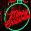Merry Christmas Colored Balls Neon Sign