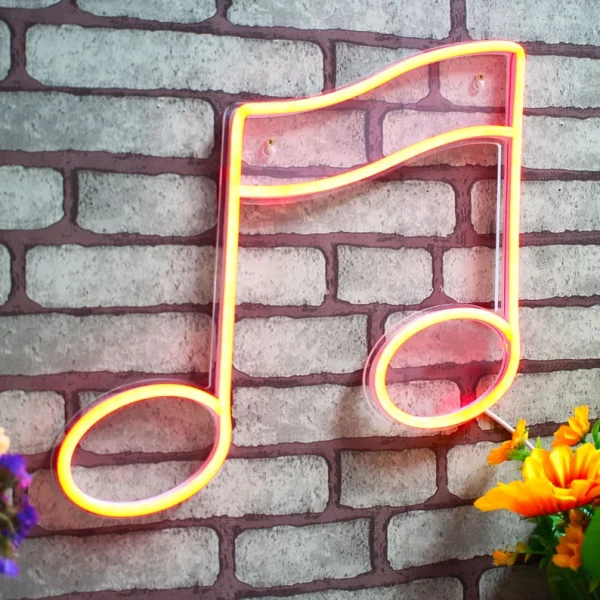 Music Note Neon Sign