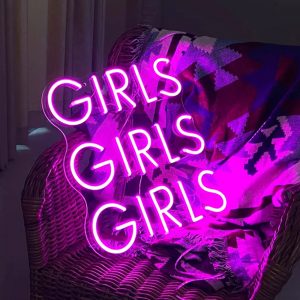 Girls Girls Girls Handmade LED Neon Sign