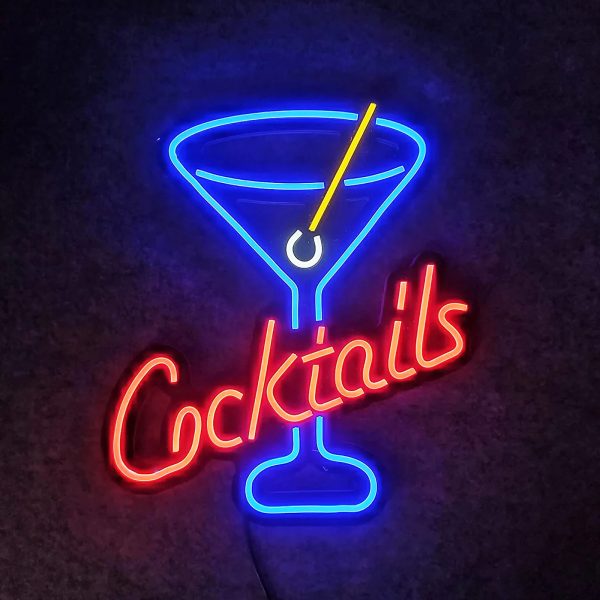 Cocktails Cup LED Neon Light