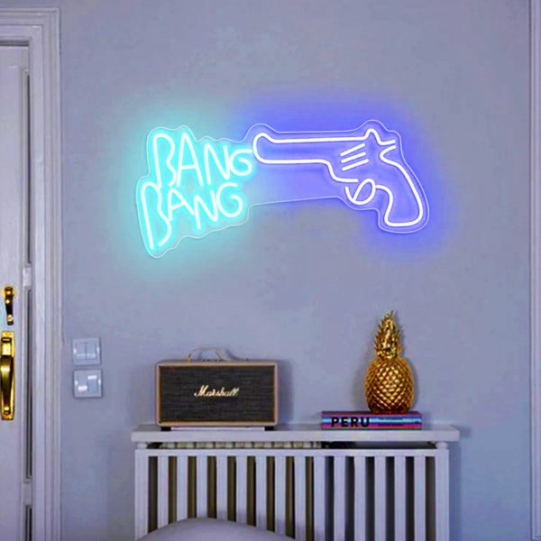 Gun Bang Bang Neon Sign