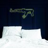 Machine gun LED light neon sign