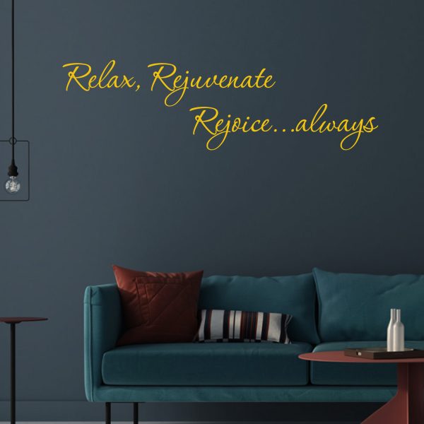 Relax Rejuvenate Neon Sign design & quote for Minh