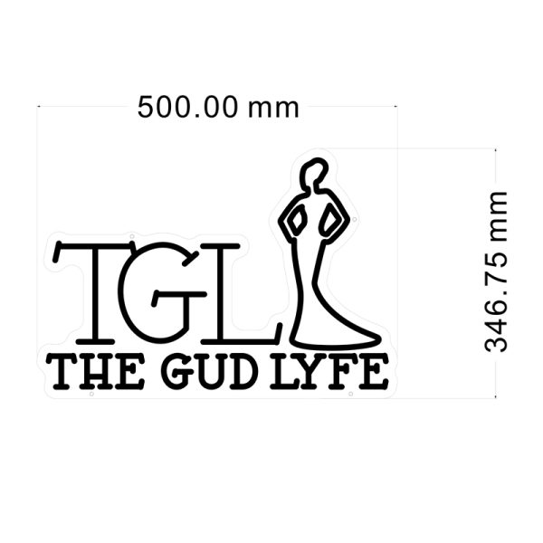 TGL Logo Neon Sign design & quote for Kevyn Germaine