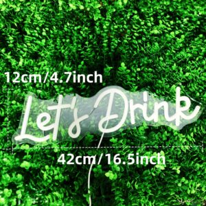 Let's Drink Neon Sign