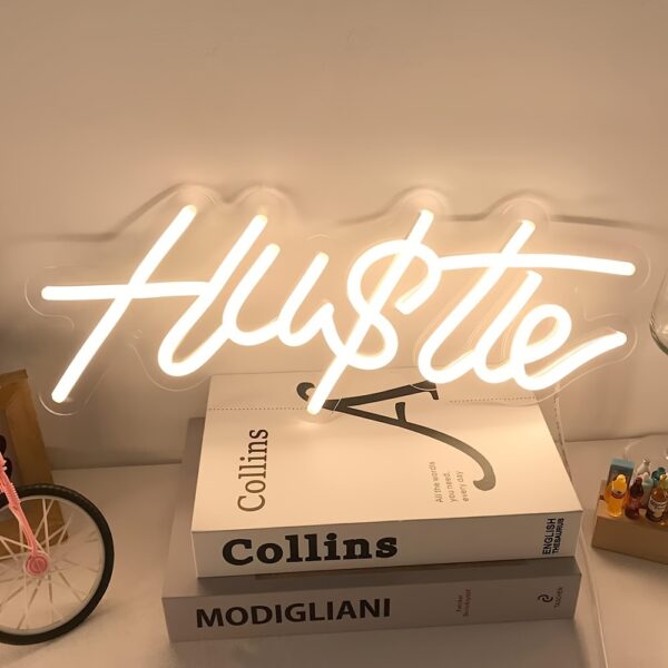 Hustle Neon Sign